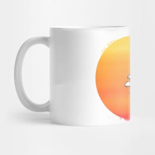 Um dia de sol quente em uma praia na Califórnia! Mug